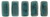 CzechMates Bricks 6 x 3mm Bead, Persian Turquoise - Moon Dust - 50pcs