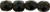 Starman Fire-Polish 6mm : Jet - Stone Picasso (25pcs)