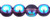 Starman Round Beads 6mm : Amethyst AB (50pcs)
