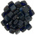 CzechMates Tile 6mm Bead, Cobalt - Picasso - 50pcs