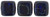 CzechMates Tile 6mm Bead, Cobalt - Picasso - 50pcs