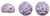Starman Roseta Two-Hole Cabochon Bead 6mm Tube 2.5" : Powdery - Lavender