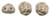 Starman Roseta Two-Hole Cabochon Bead 6mm Tube 2.5" : Chatoyant - Antique Gold
