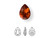 PRESTIGE 4320 18 x 13mm Pear Fancy Stone Smoked Amber