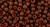 TOHO Round 8/0 Seed Bead Semi Glazed - Burnt Orange, 2.5-Inch Tube
