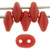 Matubo SuperDuo 5 x 2mm Bead, Matte - Cherry, 2.5-Inch Tube