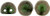 CzechMates Cabochon 7mm Dome-Shaped Bead, Polychrome - Olive Mauve, 2.5-Inch Tube