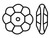 PRESTIGE 3700 10mm Margarita Bead Crystal Vitrail Medium