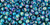 TOHO Round 8/0 Seed Bead Transparent-Rainbow Teal, 2.5-Inch Tube