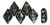 Matubo GEMDUO 8 x 5mm Bead, Jet - Rembrandt, 2.5-Inch Tube