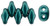 Matubo SuperDuo 5 x 2mm Bead, ColorTrends Saturated Metallic Forest Biome, 2.5-Inch Tube
