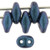 Matubo SuperDuo 5 x 2mm Bead, Polychrome - Indigo Orchid, 2.5-Inch Tube