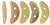 CzechMates Crescent 10 x 3mm Bead, Antique Beige - Celsian, 2.5-Inch Tube