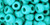 TOHO Round 3/0 Seed Bead Opaque Turquoise, 2.5-Inch Tube
