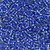 TOHO Aiko Glass Seed Bead 11/0, Transparent Silver-Lined Sapphire, 4g Pack