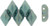 Matubo GEMDUO 8 x 5mm Bead, Luster Pink/Topaz Turquoise, 2.5-Inch Tube