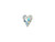 PRESTIGE 6240 12mm Wild Heart Pendant Crystal AB