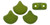 Matubo Ginkgo Leaf, 7.5mm Bead, Saturated Lizard Green, 2.5-Inch Tube
