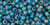 TOHO Round 8/0 Seed Bead Transparent-Rainbow Frosted Teal, 2.5-Inch Tube