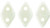 CzechMates Diamond 6.5 x 4mm Bead, Luster Opaque White, 2.5-Inch Tube