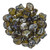 Matubo Ginkgo Leaf, 7.5mm Bead, Black Diamond - Rembrandt, 2.5-Inch Tube