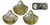 Matubo Ginkgo Leaf, 7.5mm Bead, Black Diamond - Rembrandt, 2.5-Inch Tube