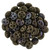 CzechMates QuadraLentil 6mm Bead, Jet - Matte Bronze Vega, 2.5-Inch Tube