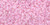 TOHO Demi Round 11/0 Seed Bead Inside-Color Rainbow Crystal/Bubble Gum-Lined, 2.5-Inch Tube