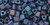 TOHO Triangle 8/0 Triangle Seed Bead Frosted Metallic Nebula, 2.5-Inch Tube