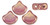 Matubo Ginkgo Leaf, 7.5mm Bead, Luster Metallic Red, 2.5-Inch Tube
