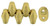 Matubo MiniDuo 4 x 2mm Bead, Matte - Metallic Flax, 2.5-Inch Tube