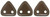 CzechMates Triangle 6mm Triangle Bead (Pearl Coat), Bistre, 2.5-Inch Tube