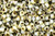 Matubo 3-Cut 6/0 Bead, Opaque White - Picasso, 2.5-Inch Tube