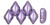Matubo GEMDUO 8 x 5mm Bead, ColorTrends Saturated Metallic Crocus Petal, 2.5-Inch Tube
