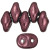 Matubo SuperDuo 5 x 2mm Bead, ColorTrends Saturated Metallic Red Pear, 2.5-Inch Tube