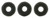 Starman Ring Bead 1/4mm Tube 2.5" : Matte - Jet