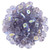 Matubo SuperDuo 5 x 2mm Bead, Matte - Tanzanite AB, 2.5-Inch Tube