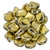Matubo Ginkgo Leaf, 7.5mm Bead, Polished Brass, 2.5-Inch Tube