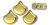 Matubo Ginkgo Leaf, 7.5mm Bead, Polished Brass, 2.5-Inch Tube