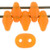 Matubo SuperDuo 5 x 2mm Bead, Matte - Milky Orange, 2.5-Inch Tube