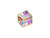 PRESTIGE 5601 6mm Faceted Cube Light Colorado Topaz Shimmer B