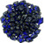Matubo GEMDUO 8 x 5mm Bead, Cobalt - Picasso, 2.5-Inch Tube