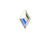 PRESTIGE 2773 9.9 x 5.9mm Diamond Shape Flatback Crystal AB