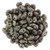 Matubo SuperDuo 5 x 2mm Bead, Opaque Amethyst - Silver Picasso, 2.5-Inch Tube