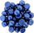 CzechMates Cabochon 7mm Dome-Shaped Bead, ColorTrends Saturated Metallic Navy Peony, 2.5-Inch Tube