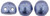 CzechMates Cabochon 7mm Dome-Shaped Bead, ColorTrends Sueded Gold Provence, 2.5-Inch Tube