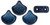 Matubo Ginkgo Leaf, 7.5mm Bead, Metallic Suede - Dk Blue, 2.5-Inch Tube