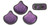 Matubo Ginkgo Leaf, 7.5mm Bead, Polychrome - Black Currant, 2.5-Inch Tube