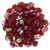 Matubo SuperDuo 5 x 2mm Bead, Matte - Siam Ruby AB, 2.5-Inch Tube