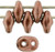 Matubo SuperDuo 5 x 2mm Bead, Metalust Burnt Copper, 2.5-Inch Tube